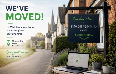 Weve Moved LK‑Web Has a New Home in Finchingfield Near Braintree